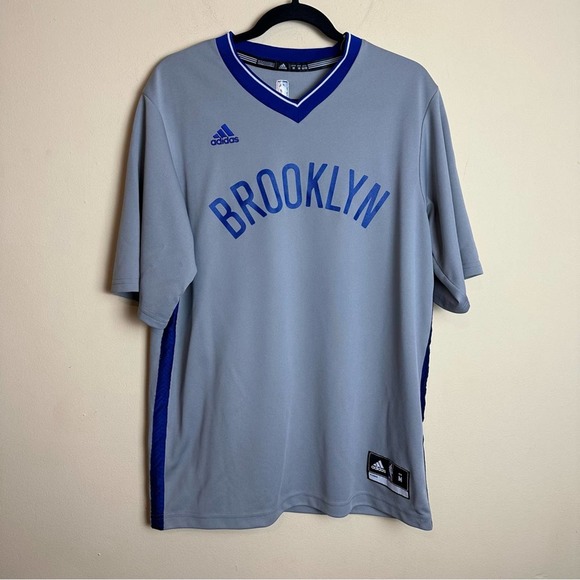 Adidas NEW Men's NBA Swingman Alternate Gray Jersey  Shirt Brooklyn Nets Medium - Picture 11 of 11